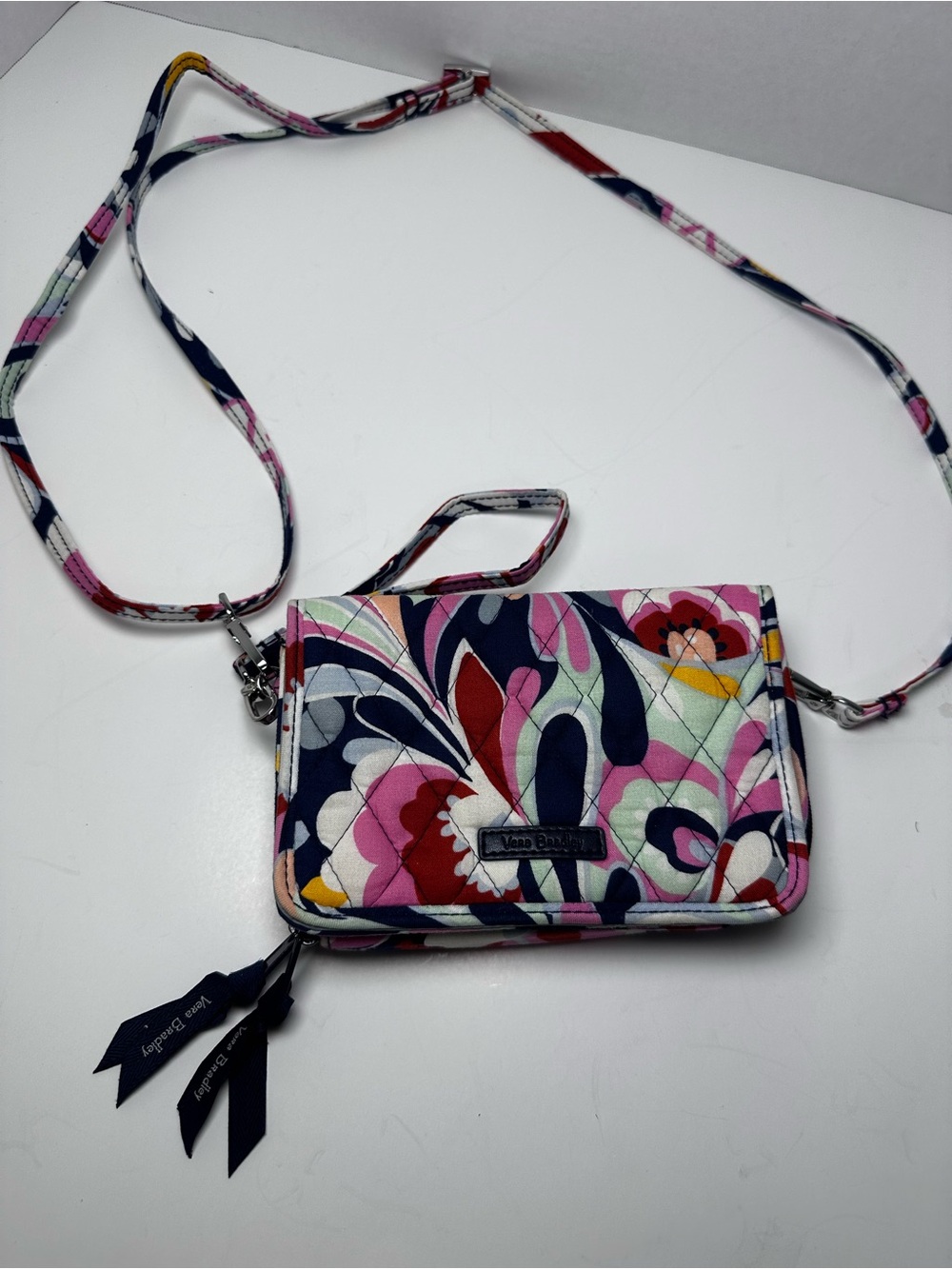 Vera Bradley Quilted Crossbody Wallet Purse